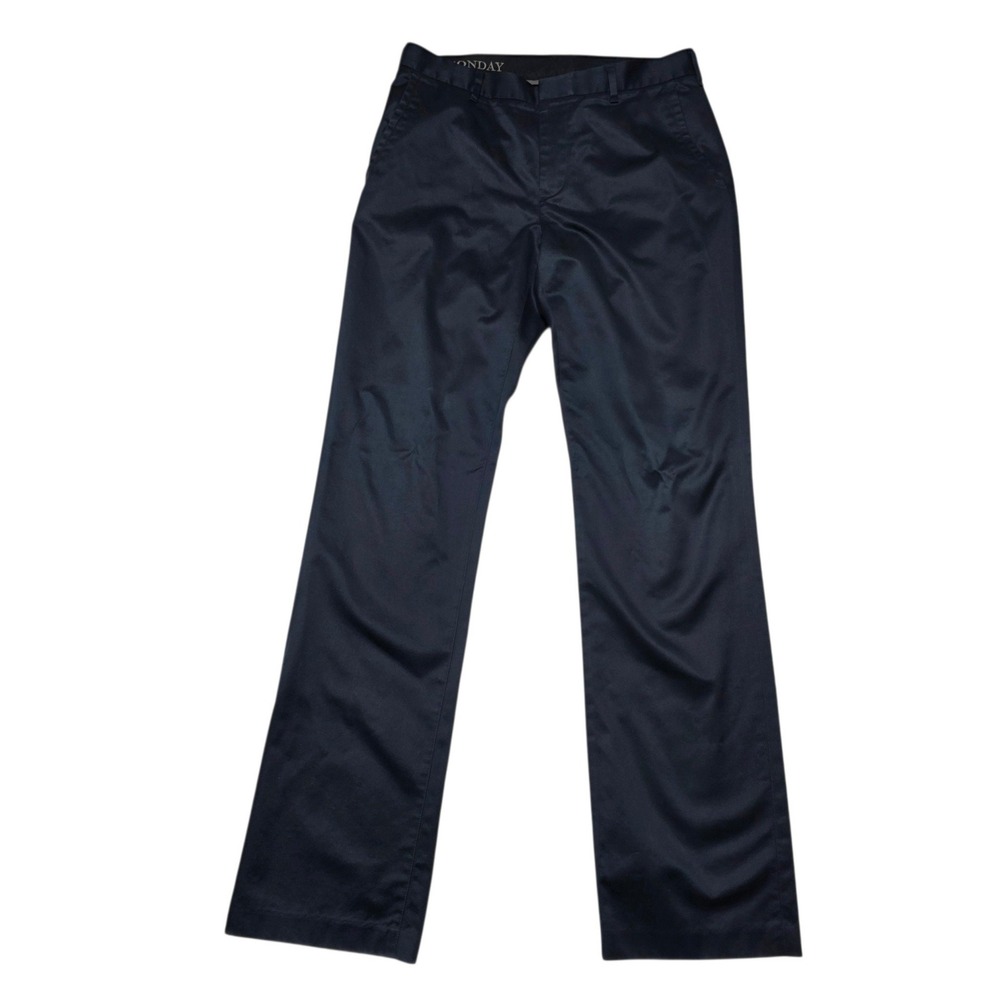 Bonobos Straight Fit Chino Pants Mens 32/34 Navy Blue Cotton Monday